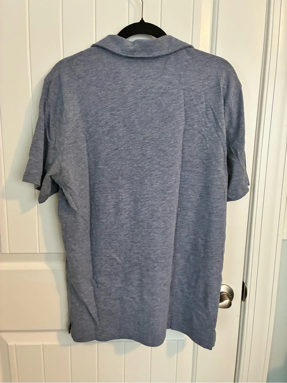 Banana Republic Men’s Light Heather Blue Polo